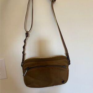 Lululemon Athletica Brown Crossbody Bag with Adjustable Strap